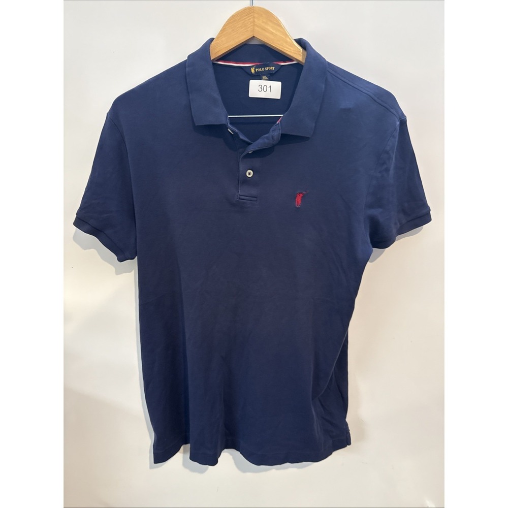 Polo Ralph Lauren Shirt Youth XXL Yellow Blue Bear Embroidered Classic Fit Boy